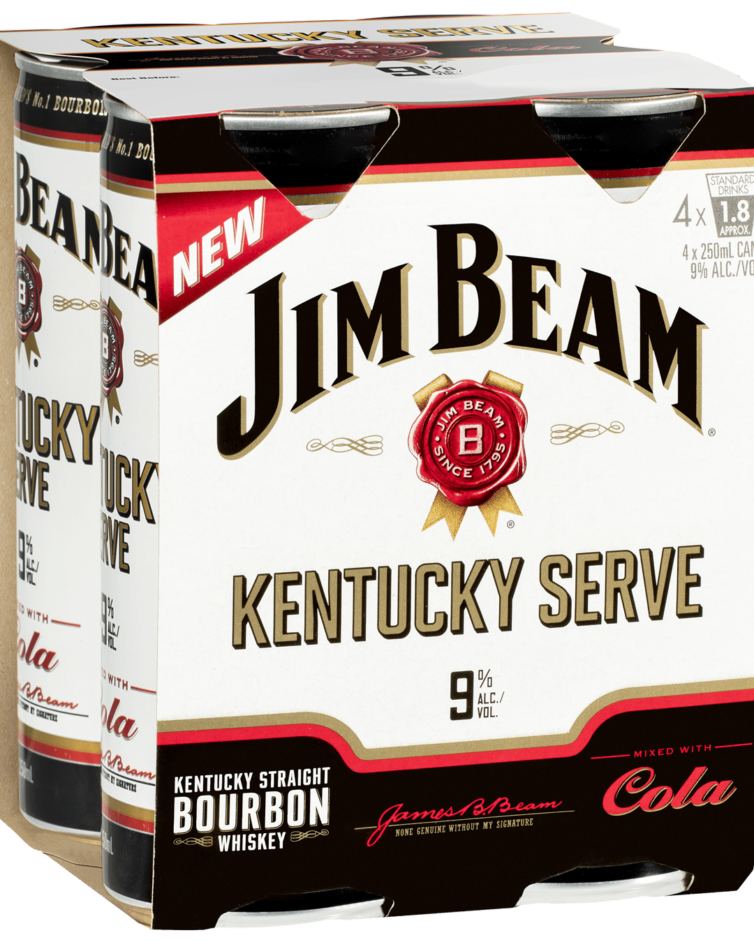 Buy Jim Beam White Label Bourbon Cola Ml Online Or From Your