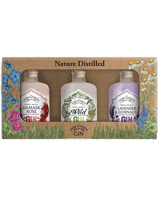 Old Curiosity Herb Garden Gin Gift Set 3 X 50ml  3 Pack
