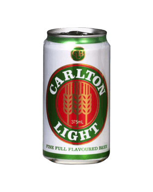 Carlton Light Lager Cans 375ml  Can
