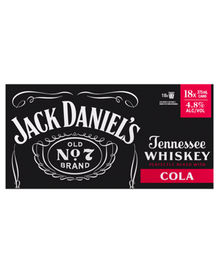 Jack Daniel's Jack & Cola Cans 18 Pack 375ml  18 Pack