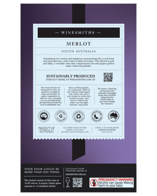 Winesmiths Premium Merlot Cask 2l  Each