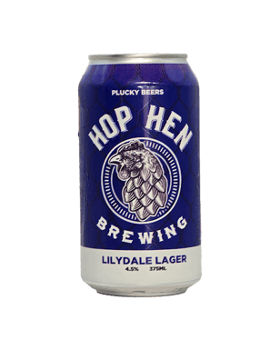 Hop Hen Brewing Lilydale Lager Can 375ml  Can