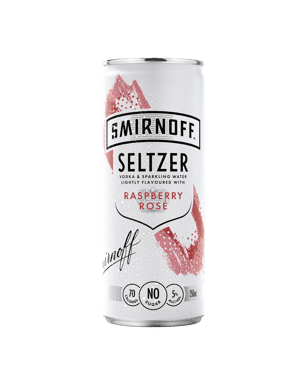 Smirnoff Seltzer Raspberry Rosè 250ml  Can