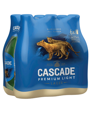 Cascade Premium Light Bottle 375ml  6 Pack