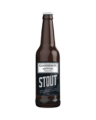 Goodieson Brewery Stout Bottles 330ml  Bottle