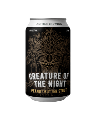 Aether Brewing Creature Of The Night Peanut Butter Stout Cans 375  Can