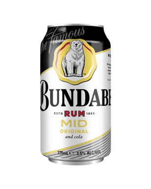 Bundaberg Up Rum Midstrength & Cola Cans 375ml  Can