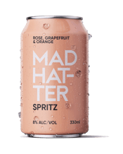 Mad Hatter Rose Double Grapefruit & Orange Spritz 330ml  Can