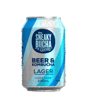 Sneaky Bucha Lager Beer & Bucha Can 330ml  Can