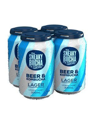 Sneaky Bucha Lager Beer & Bucha Can 330ml  Can