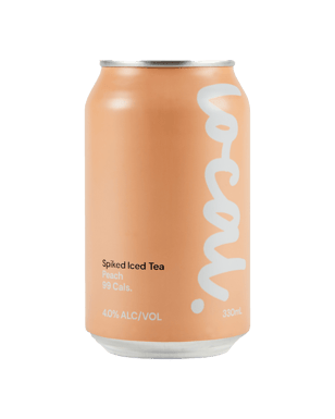 Local Spiked Iced Tea Peach 330ml  Can