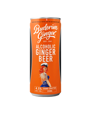Buderim Alcoholic Ginger Beer Cans 250ml  Can