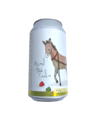 Monkey Rock Hard Ass Pineapple Cider Cans 375ml  Can