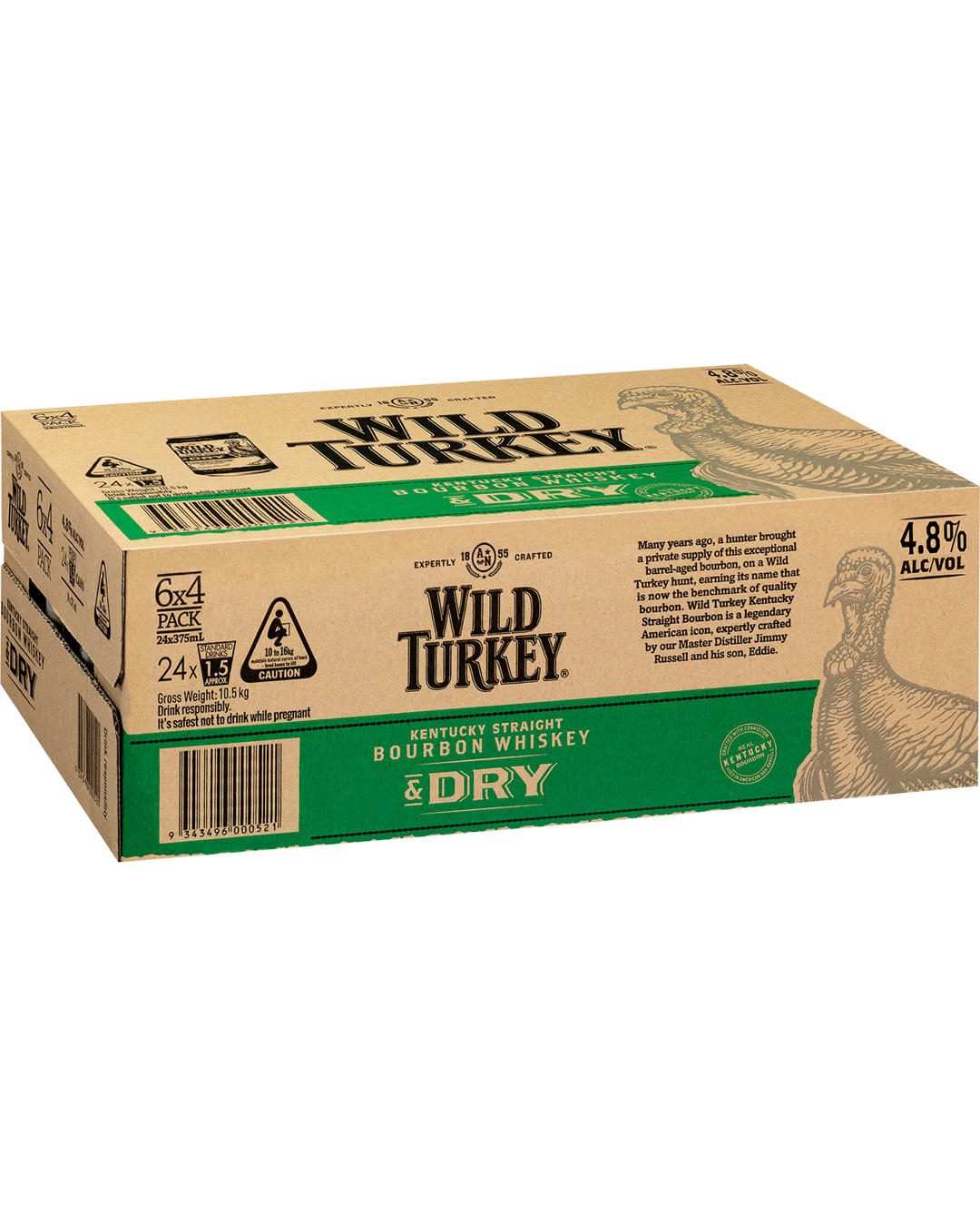 Buy Wild Turkey Bourbon & Cola Cans 10 Pack + 2 Bourbon & Dry Cans online with (sameday FREE