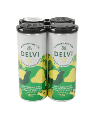 Delvi Desert Lime Hard Seltzer 250ml  Can