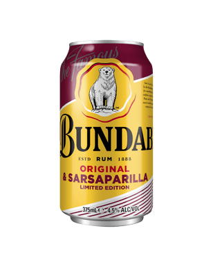 Bundaberg Rum & Sarsparilla Cans 375ml  Can