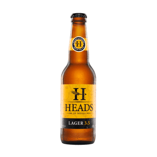 Heads Of Noosa Lager 3.5 4x6x330ml  Bottle
