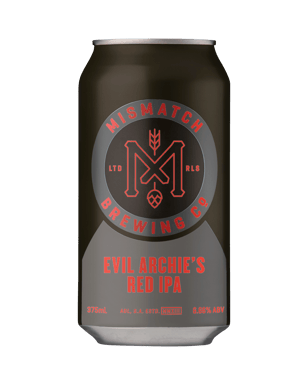 Mismatch Brewing Co. Evil Archie's Red Ale 375ml  Can