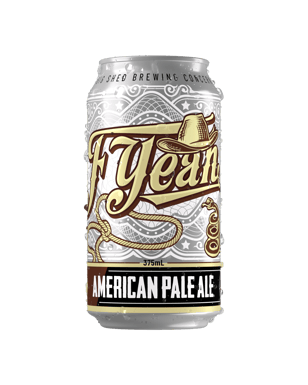 Big Shed Brewing Co F Yeah American Pale Ale Can 375ml  Can