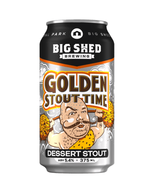 Big Shed Brewing Co Golden Stout Time Cans 375ml  Can