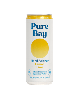 Pure Bay Hard Seltzer Lemon Lime 330ml  Can