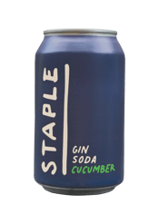 Staple Gin Soda & Cucumber Cans 330ml  Can