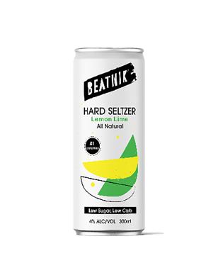 Beatnik Hard Seltzer Lemon And Lime 330ml  Can