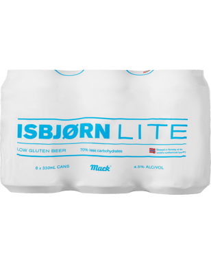 Isbjorn Lite Low Carb Lager Can 330ml  Can