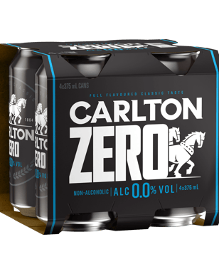 Carlton Zero Zero Non Alcoholic Beer Can 375ml  Can