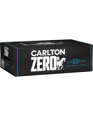 Carlton Zero Zero Non Alcoholic Beer Can 375ml  Can