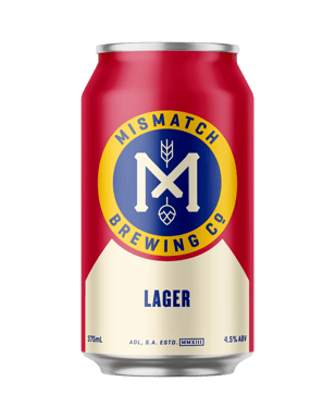 Mismatch Brewing Co Lager Can 375ml  Can