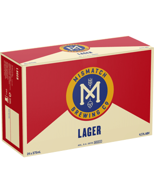 Buy Mismatch Brewing Co Lager Can 375ml online with (same-day FREE ...
