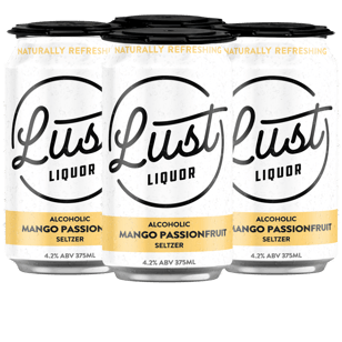 Lust Liquor Liquor Mango And Passionfruit Seltzer 375ml  Can