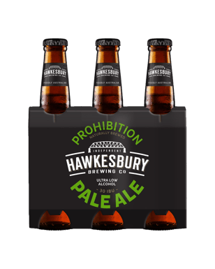 Hawkesbury Brewing Co Ultra Low Alc Prohibition Pale Ale Bottle 330ml  Bottle