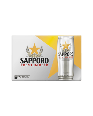 Sapporo Premium Lager Cans 650ml  Can