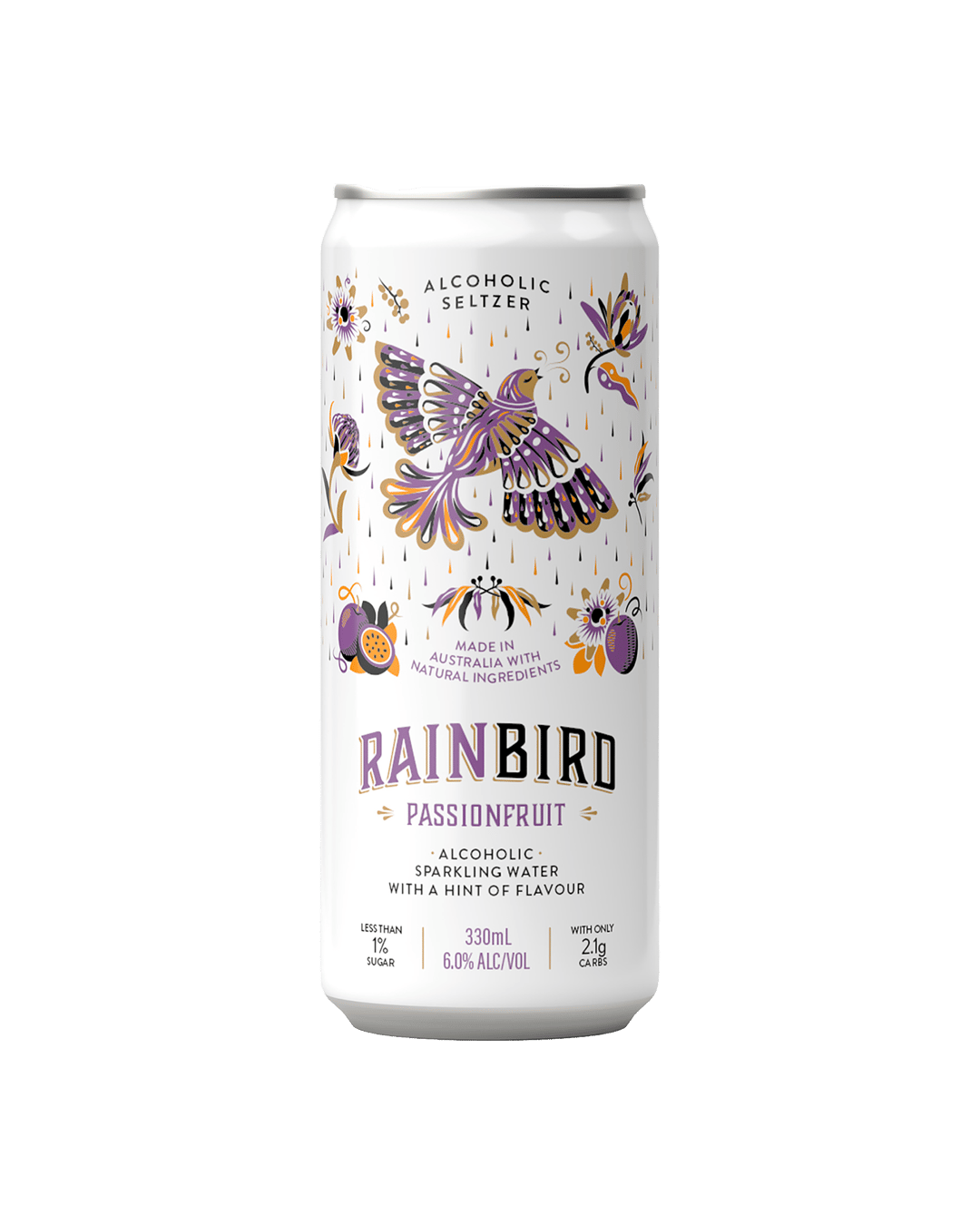 Rainbird Seltzer Passionfruit 6% Cans 330mL
