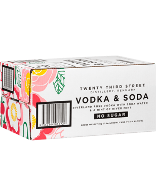 23rd Street Distillery Rose Vodka & Soda Cans 300ml  Can