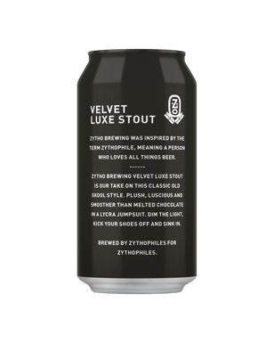Zytho Brewing Velvet Luxe Stout Cans 375ml  Can