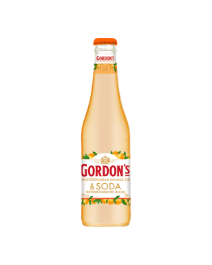 Gordons Mediterranean Orange Gin & Soda Bottles 330ml  Can