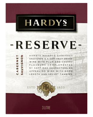 Hardys Reserve Cabernet Sauvignon Cask 3l  Each