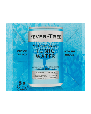 Fever Tree Mediterranean Tonic Water Cans 8x150ml  Bottle