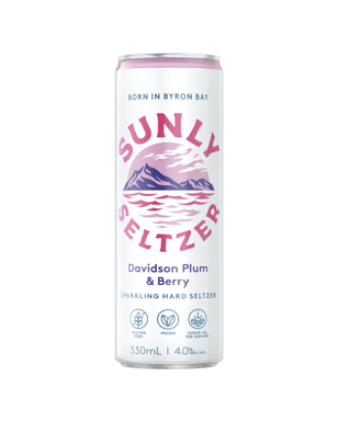 Sunly Seltzer Plum & Berry 330ml  Can
