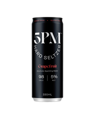 5pm Beverages Grapefruit Seltzer 330ml  Can