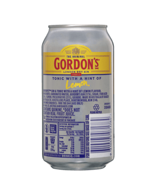 Gordon's Gin & Tonic Cans 375ml  Can