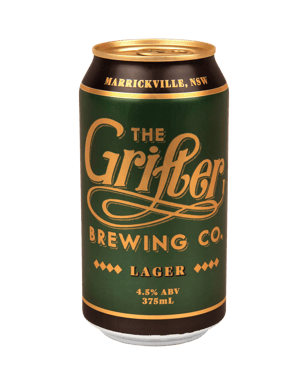 The Grifter Brewing Co Lager Cans 375ml  Can