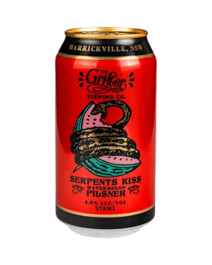The Grifter Brewing Co. Serpents Kiss Watermelon Pilsner Cans 375ml  Can