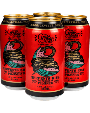 The Grifter Brewing Co. Serpents Kiss Watermelon Pilsner Cans 375ml  Can