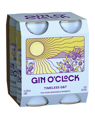 Gin O'clock Gin And Tonic 250ml  Can