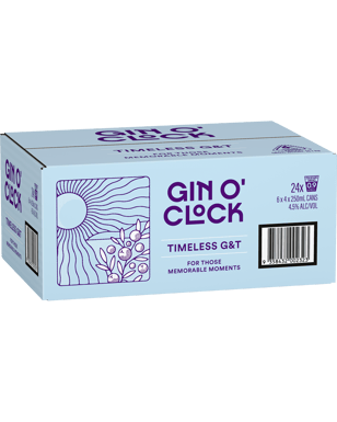 Gin O'clock Gin And Tonic 250ml  Can