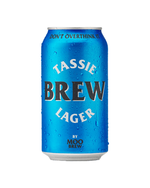 Moo Brew Tassie Brew Lager Cans 375ml  Can